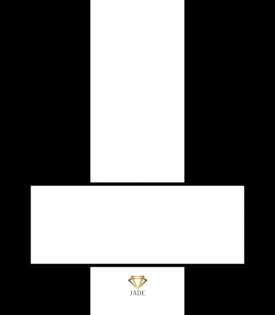 Jade Black Striped Square