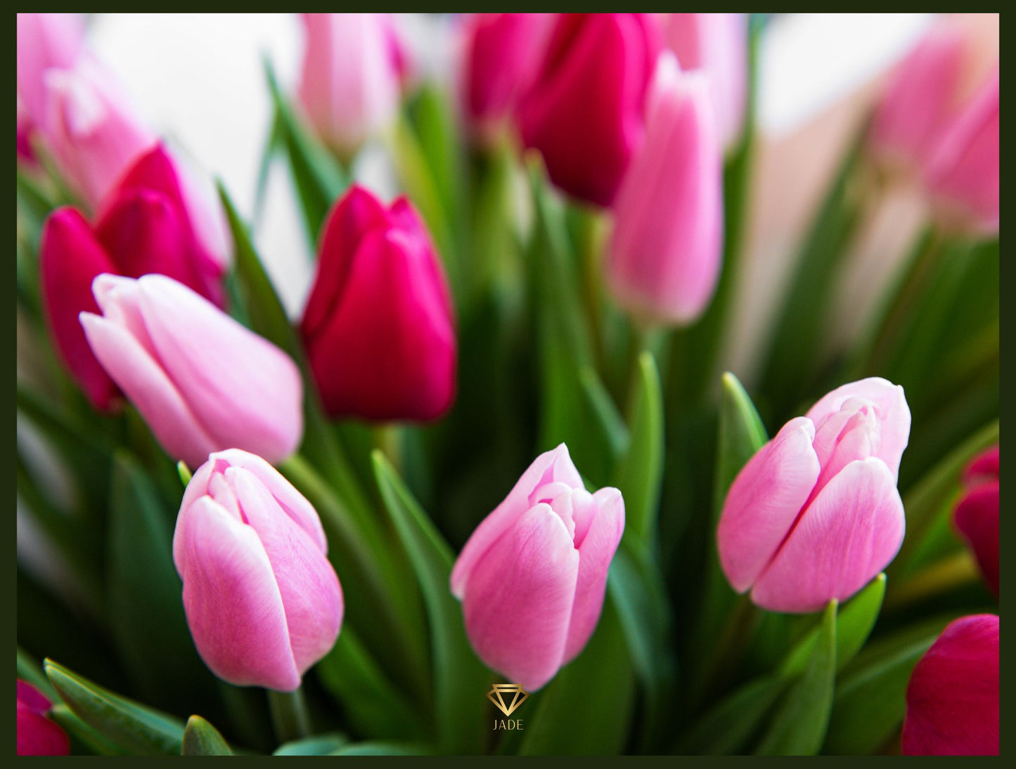 Pink Tulips Place Cards
