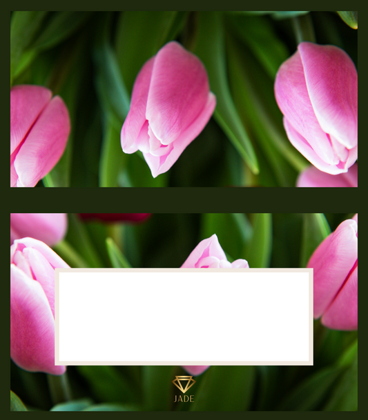 Pink Tulips Place Cards